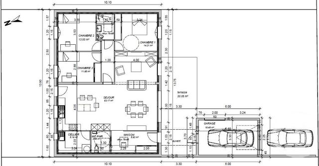 Maison à vendre - 4 pièces - 123,16 m2 - Lucon - 85 - PAYS-DE-LOIRE
