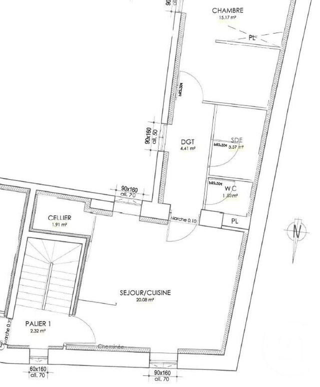 Appartement T2 à louer - 2 pièces - 46,97 m2 - Lucon - 85 - PAYS-DE-LOIRE
