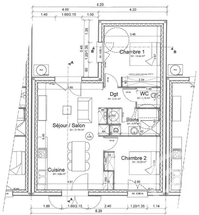 Maison &agrave; louer - 3 pi&egrave;ces - 58,85 m2 - Lucon - 85 - PAYS-DE-LOIRE